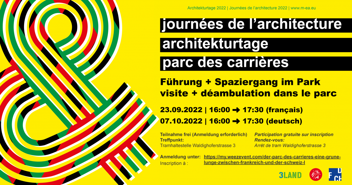 Visite du Parc des Carrières dans le cadre des Journées de l'Architecture, organisé par la Maison européenne de l'Architecture (MEA). 